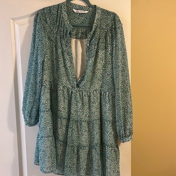 Lightweight tiered chiffon floral boho dress - Picture 1 of 2